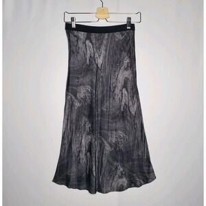 Rails Midi Skirt Women XS Dark Gray  Marbled Anya Oil Slick Witchy Whimsigoth